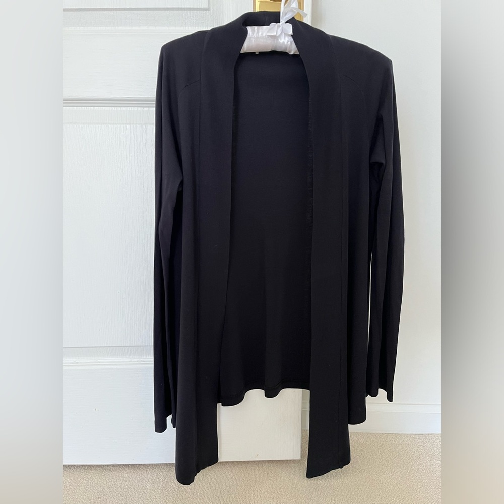 Splendid open cardigan, black, size small